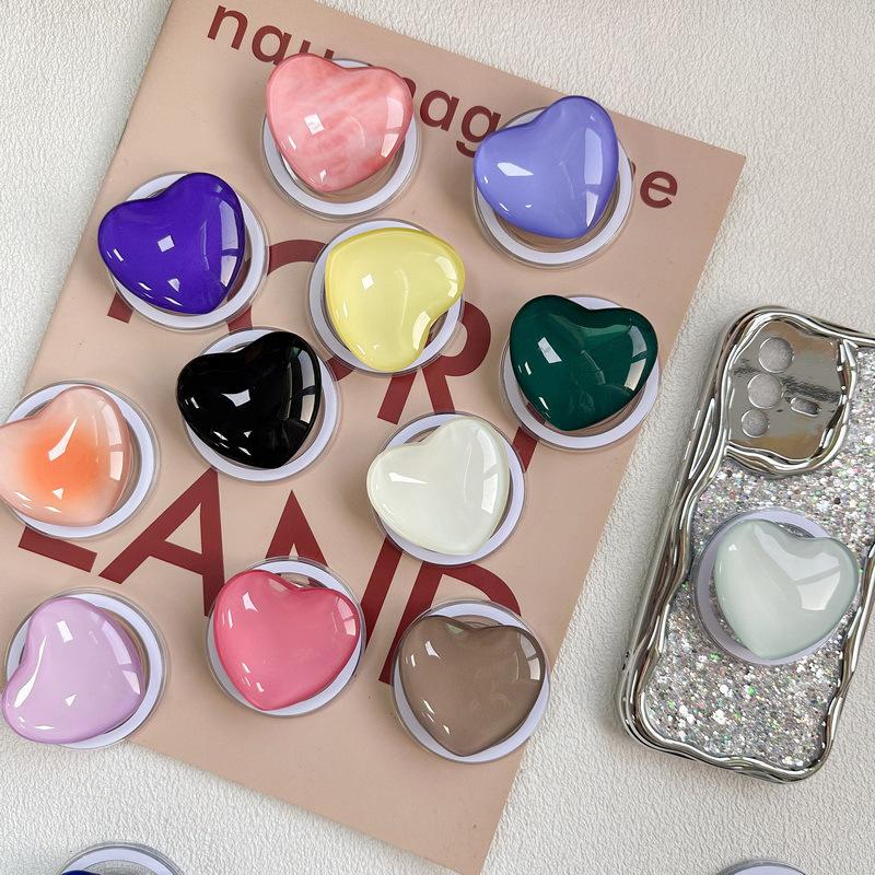 Magnetic Suction Retractable Desktop Love Glass Mobile Phone Airbag Bracket Watching Drama Style Lazy Support Frame