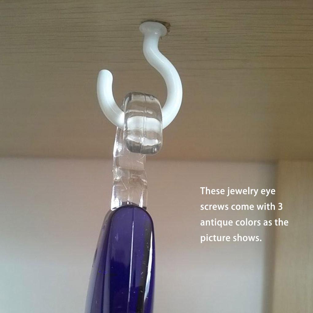 Kopp Sau Øye Skulderkrok Skruer Selvgjengende Hekling Metall Takbelagt Feste Spiralkrok Vindu DIY