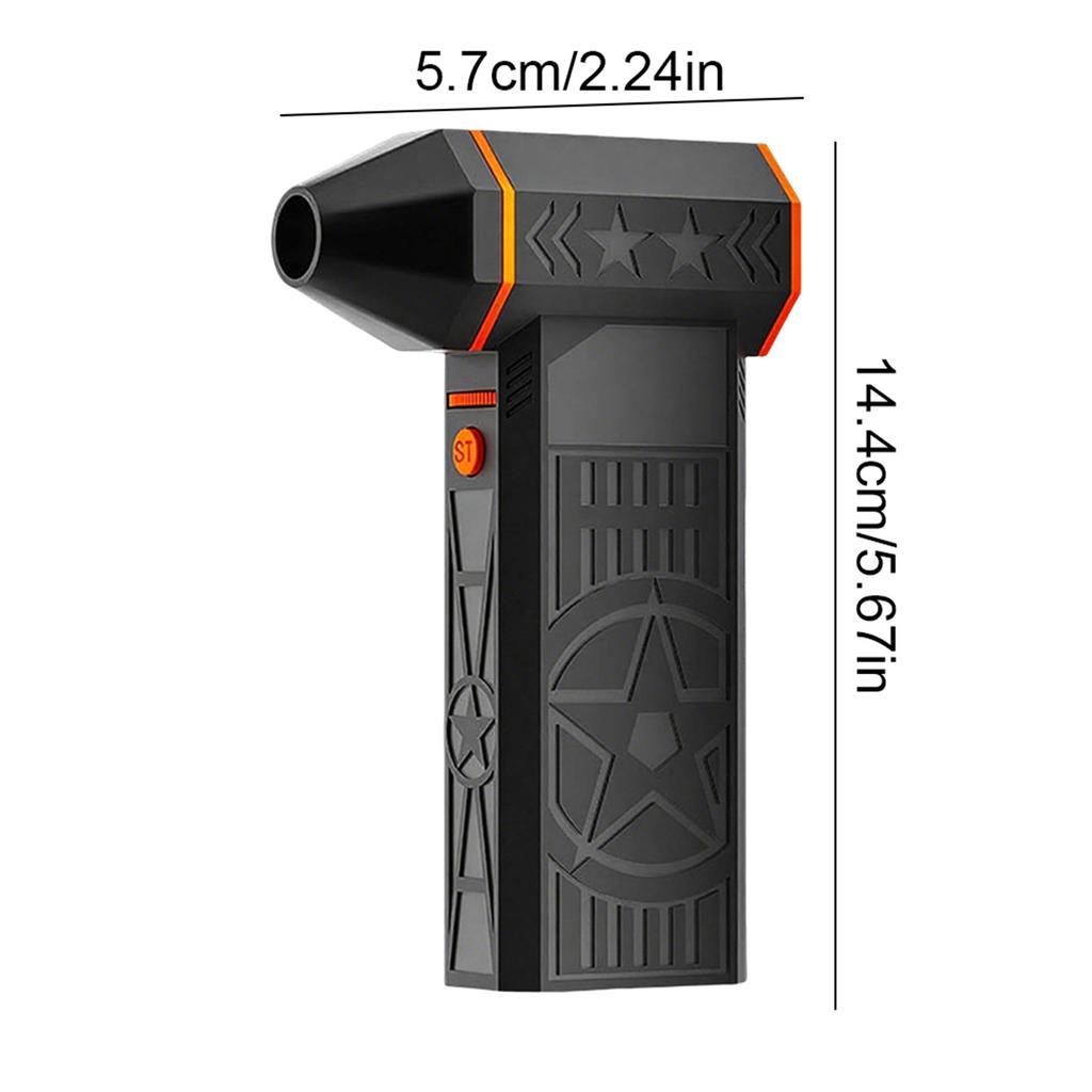 Portable Dust Remover Rechargeable Electric Leaf Blowing Tool IPX4 Waterproof High-Powered Turbine Blower Snow Removal Tool