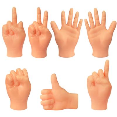 1Set Creative Cat Interactive Funny Gesture Toys Mini Multi-Style Teasing Cat Finger Human Fake Hand Gloves Pet Toys Supplies