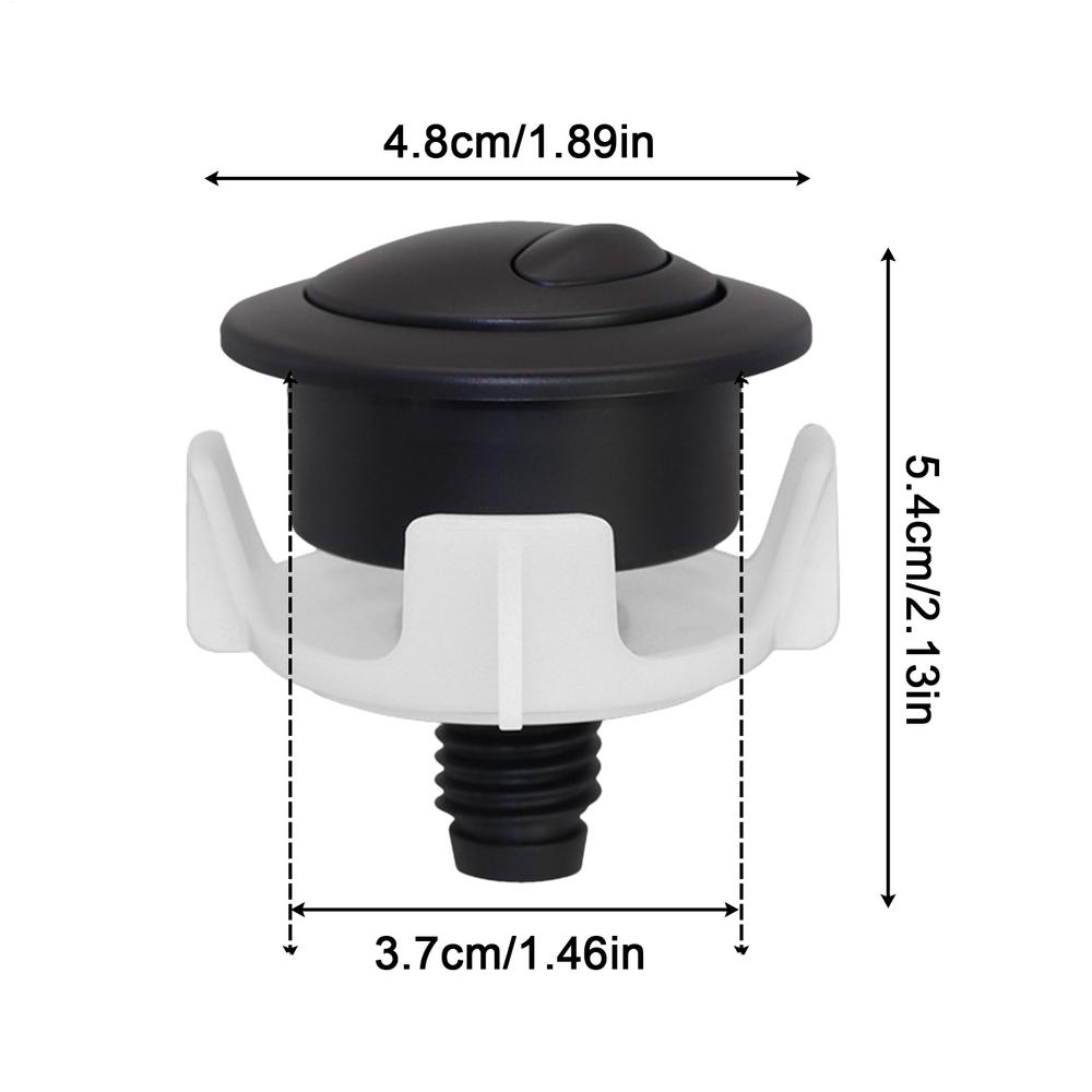 Toilet Push Button Replacement High-Performance Flusher Toilet Button Two Flush Options Tank Parts Easy Maintenance Plumbing