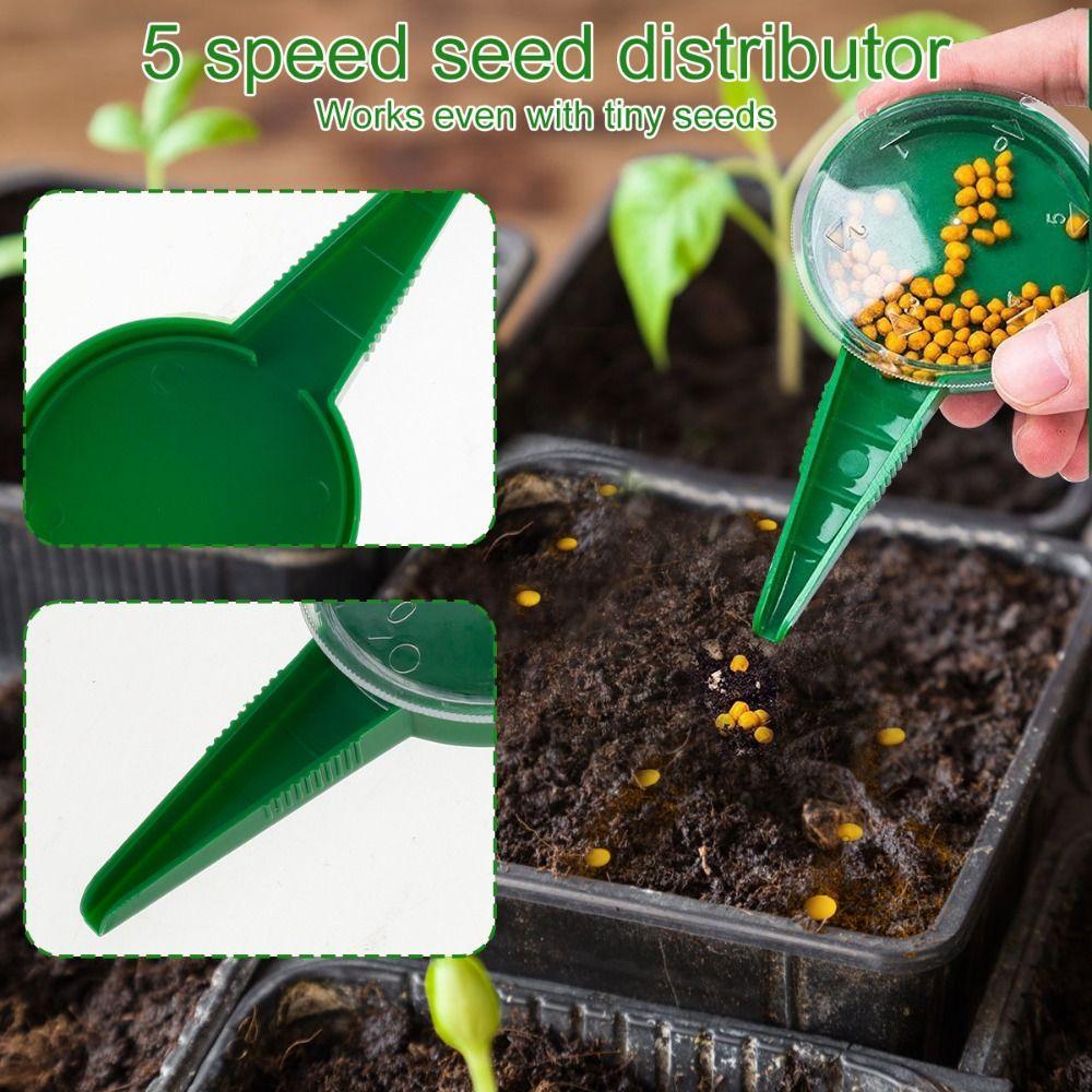 Outdoor Planting Mini Seed Dispenser Handhold Design Widger Set Seedling Transplanting
