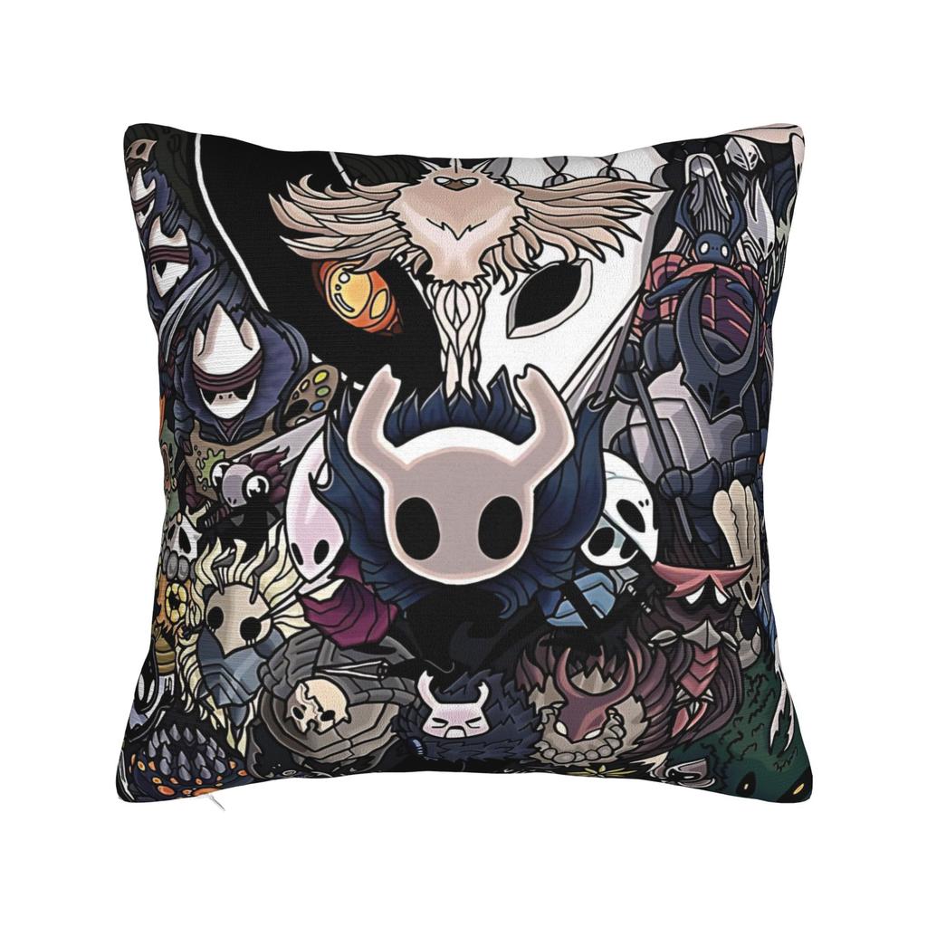Hollow Knight Square Pillow Cases Indie Action Adventure Cushion Covers Customized Zipper Decorative Pillowcase for Living Room