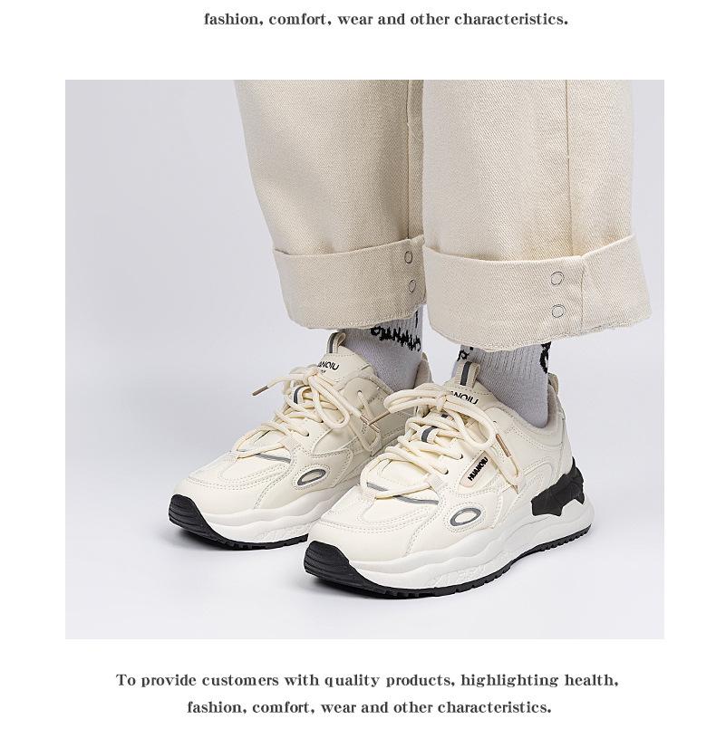 Global ZHQ-XA032-2 Damen Winter Dicksohlige Samt Dad Schuhe - Lässige Warme Baumwolle Sport Sneakers