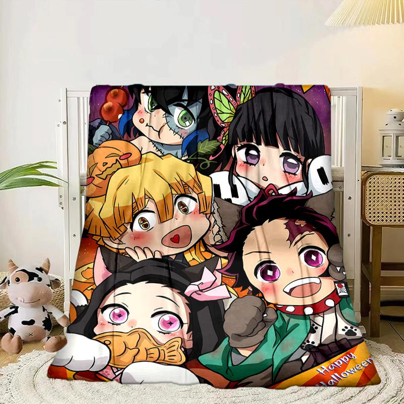 Anime Samurai Warrior's Journey Blanket Flannel Blanket for bed, sofa, Camping, Hiking, Picnic Essentials, gift for family Fan gifts