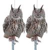 2 Stück Reflektierendes Band Eule Vogelabwehr - Effektive Vogelabwehr und Abschreckung für Garten, Dächer, Terrassen, Balkone, Bäume 3mm