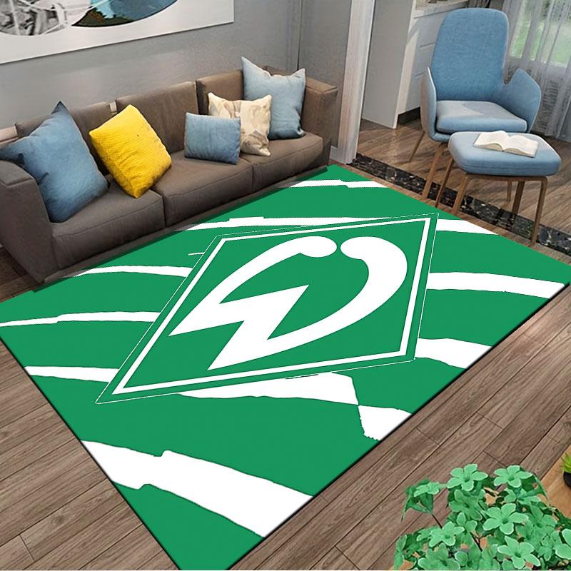 Green Diamond Symbol Carpet suitable as a non-slip mat for the living room or bedroom sofa