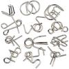 8/16/24pcs Metal Wire Brain Teaser Puzzle Set - IQ Challenge DisentanglementGames for Adults  Party Favors Birthday Gifts