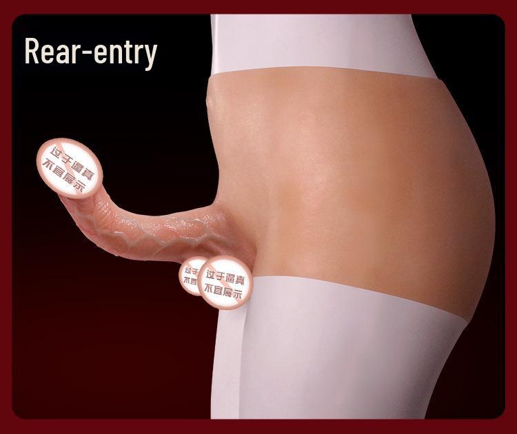 Long-Lasting Women's Wearable Realistic Silicone Dildo with Soft Flesh Insertable Pants