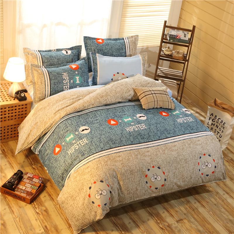 

Printed Cotton Bedding Set Bed Sheet Bed Cover Bed Decoration Home Textile Twin (3pcs)