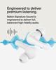Belkin SOUNDFORM Rhythm True Wireless Earbuds Bluetooth 5.3 5.8mm Drivers 30H Playback Call Noise Reduction Fast Charging IPX4 White AUC012btWH