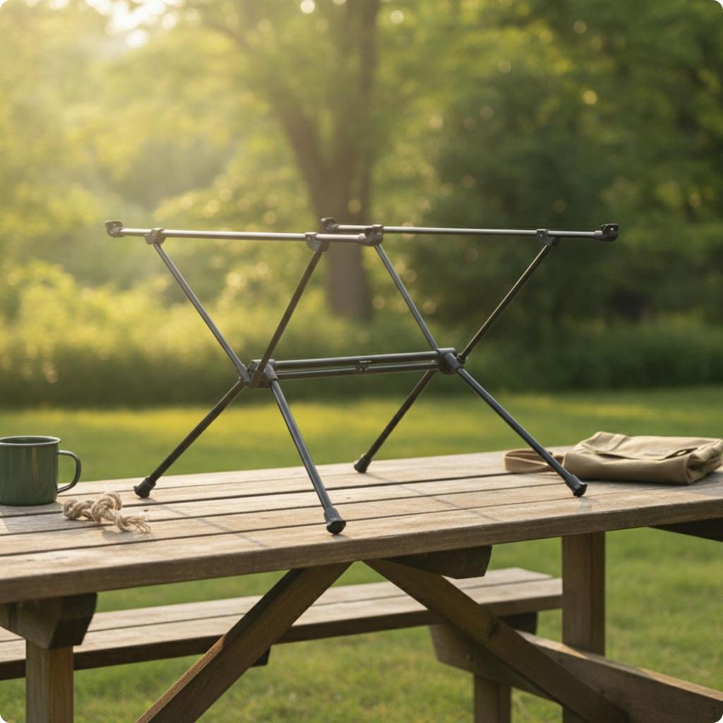 Folding Table Frame Foldable Camping Support for Campers, Backpackers, Outdoor,