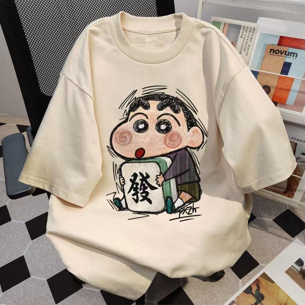 Crayon Shin-Chans Summer Ladies T Shirts Japanese Vintage Short Sleeve O Neck Tees T-Shirt