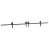 Vidaxl System for Sliding Door Installation, 366 Cm, Steel, Black