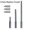 Quick Change Hex Shank Adapter Set Magnetic Bit Holder Extension Rod Screwdriver Joint 60/75/100/150mm For Power Drill Driver