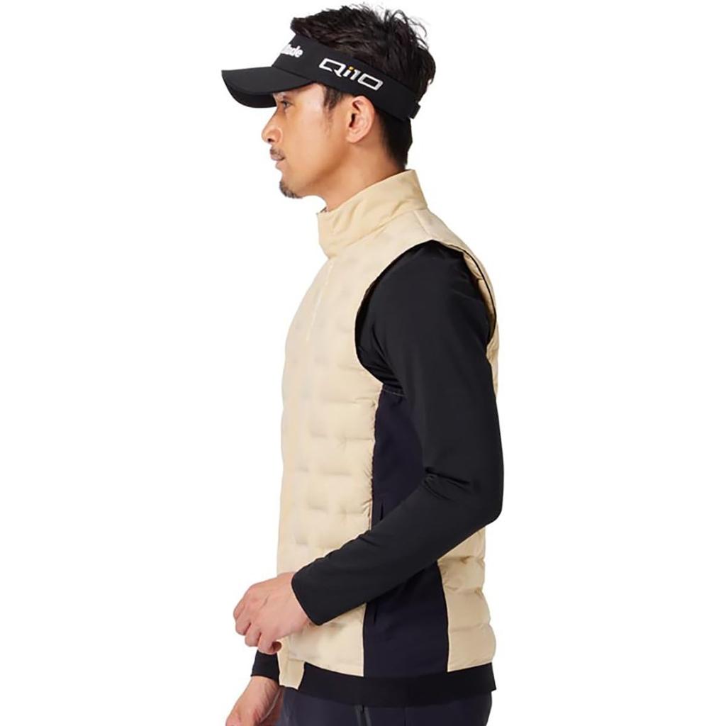 TaylorMade Men's Beige Down Vest, Size L, 2024FW UN329
