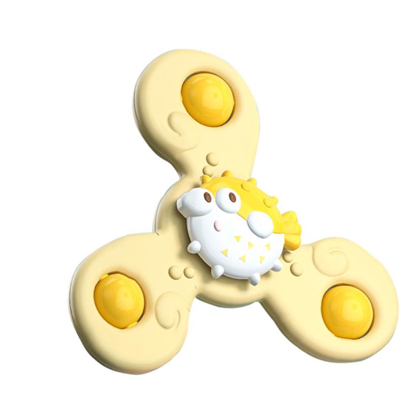 Baby Bath Spinner Toy With Rotating Suction Cup Animal Spinning Top Baby Dining Chairs Toys For