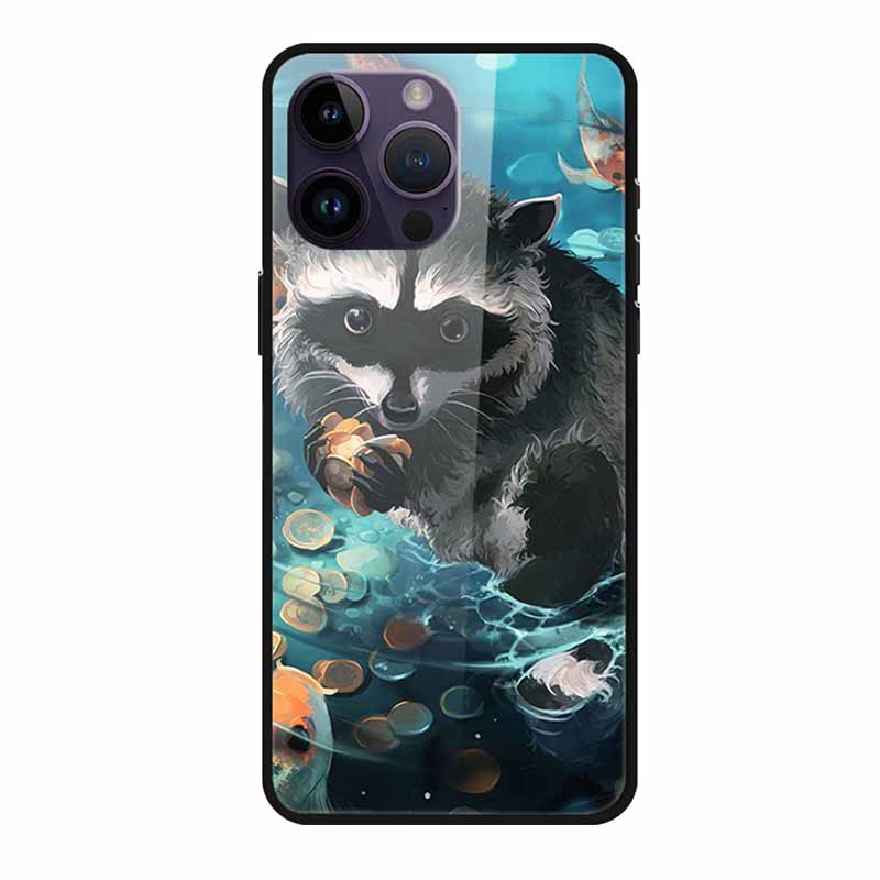 Glass Back Cover For iphone 16 Pro Max Phone Case Soft Bumper Hard Tempered Glass Case For iphone 15 Pro Max Case Funda Shell