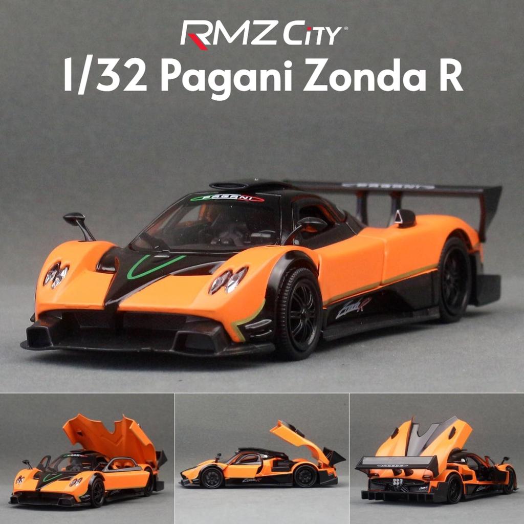 1/32 Pagani Zonda R Spielzeugauto Modell RMZ CiTY Druckguss Metall Miniatur Supersport Sound & Licht Kollektion Pull Back Geschenk Für Jungen