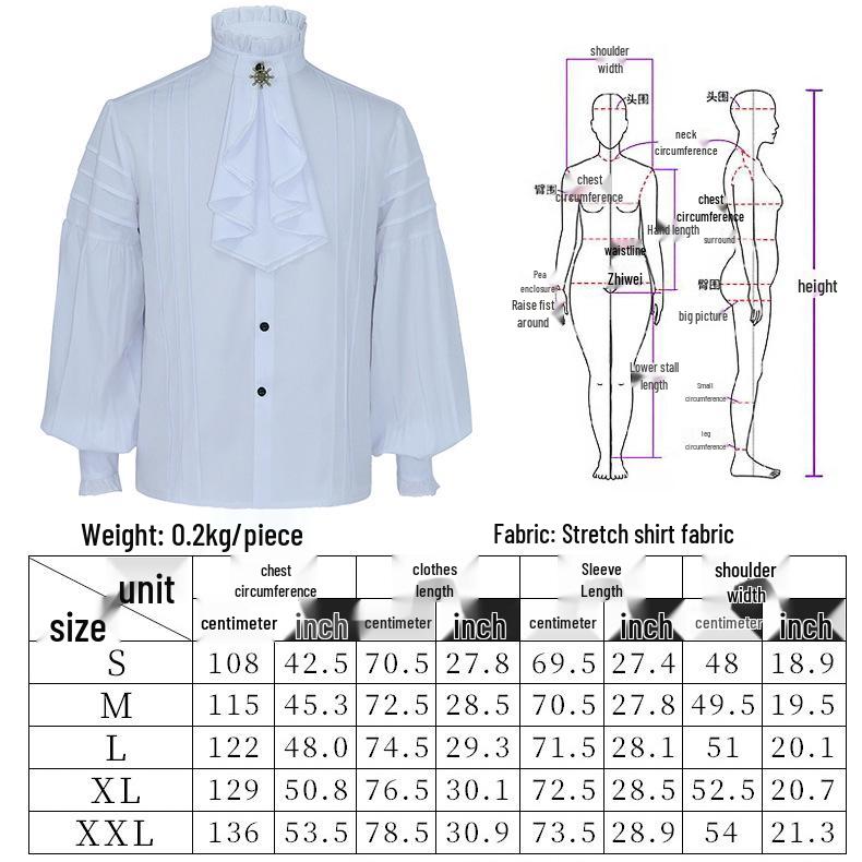 2021 European & American Men's Solid Color Steampunk Retro Stand Collar Coat