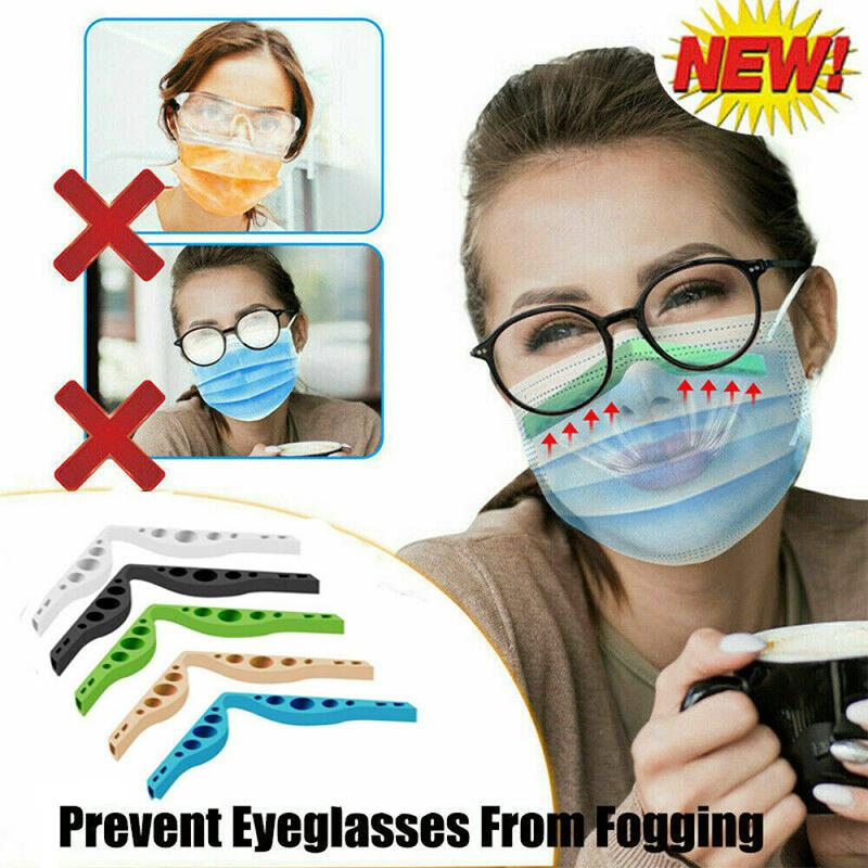 

Маска для лица с защитой от запотевания, фиксатор для носа против запотевания, средство для отпаривания, фиксатор для очков, новый аксессуар, 5 шт., многоразовый 1PCS зелёный