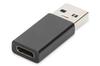 Adapter DIGITUS USB 3.0 HighSpeed Typ USB C/USB A M/Ż Czarny