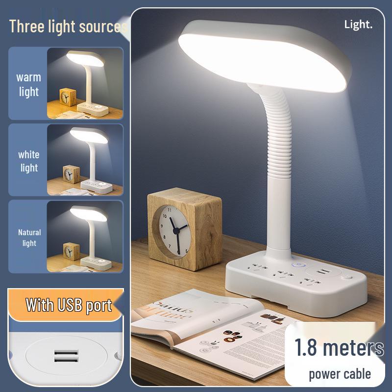 

Germany Eye Protection Study Lamp with USB Socket, Anti-Myopia Design for Students, Reading, and Dorm Rooms.
