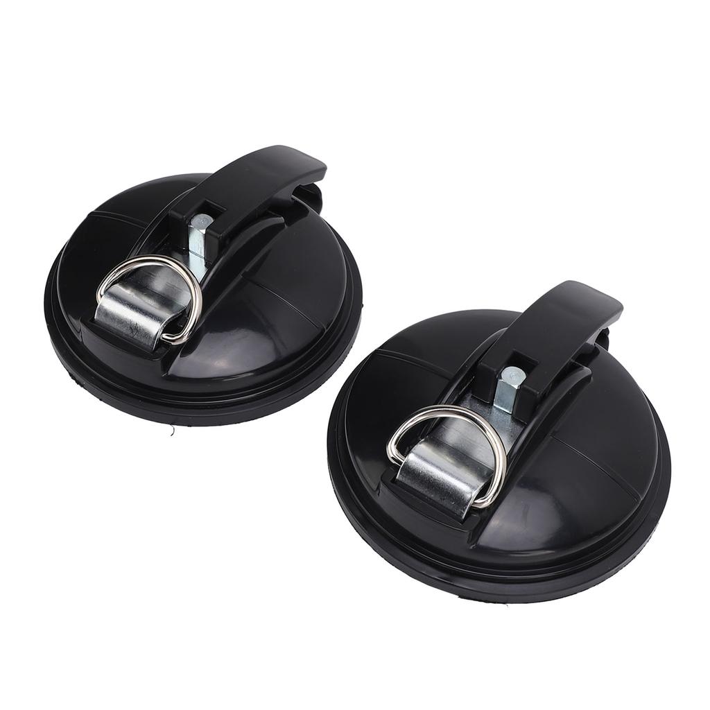 2pcs Rv Suction Cup Hooks Strong Hold Power Round Awning Suction Cup for T6 T5 T4 T6.1 Camper Caravan Motorhome Black