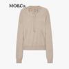 MO&Co. Women's High-Neck Wool-Cashmere Blend Sweater