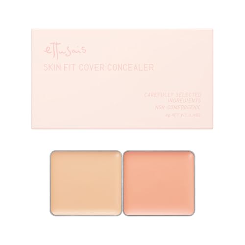 ettusais Skin Fit Cover Concealer, Versatile Beige/Coral (for dark circles, blemishes, and acne scars), 4g