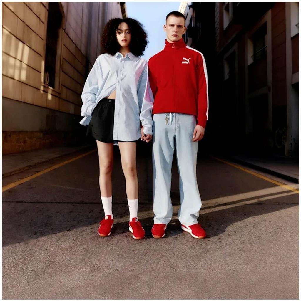 Кроссовки Puma Easy Rider Vintage (399028-01) красный/белый