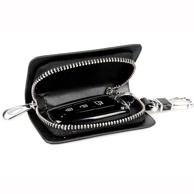 Leather Carbon Fiber Car Key Chain Holder Case Cover Bag For Dongfeng DFM AX7 H30 S30 DFSK SX5 SX6 AX4 P11 Auto Accessories