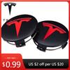 Autosticker 2025 Heet 4 stuks/set 56mm Model 3 Model Y Originele Covers Naafdoppen Wielnaafdoppen voor Tesla Model Y X S Origin