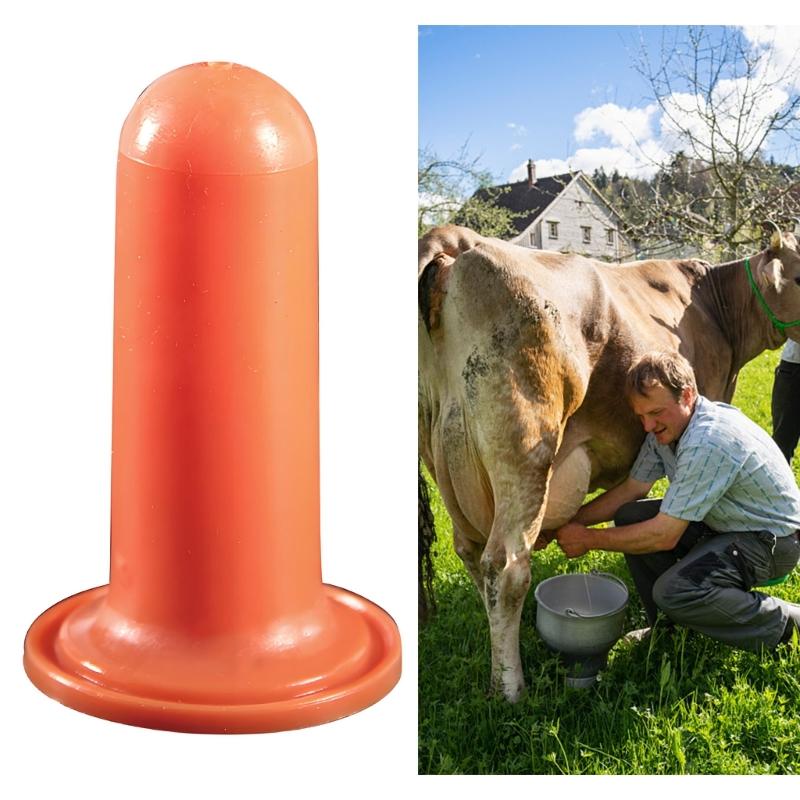 Calf Feeder Pacifiers Fixed Base Milk Bucket Nipple Soft Rubber Nipple Supplies Milk Nursing Feeder