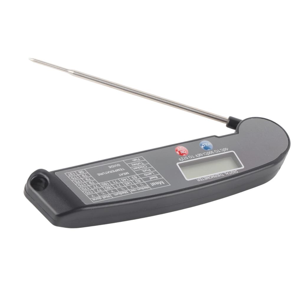 Digital Electronic Food Thermometer Foldable Intelligent Straightaway Read Thermometer for Cooking