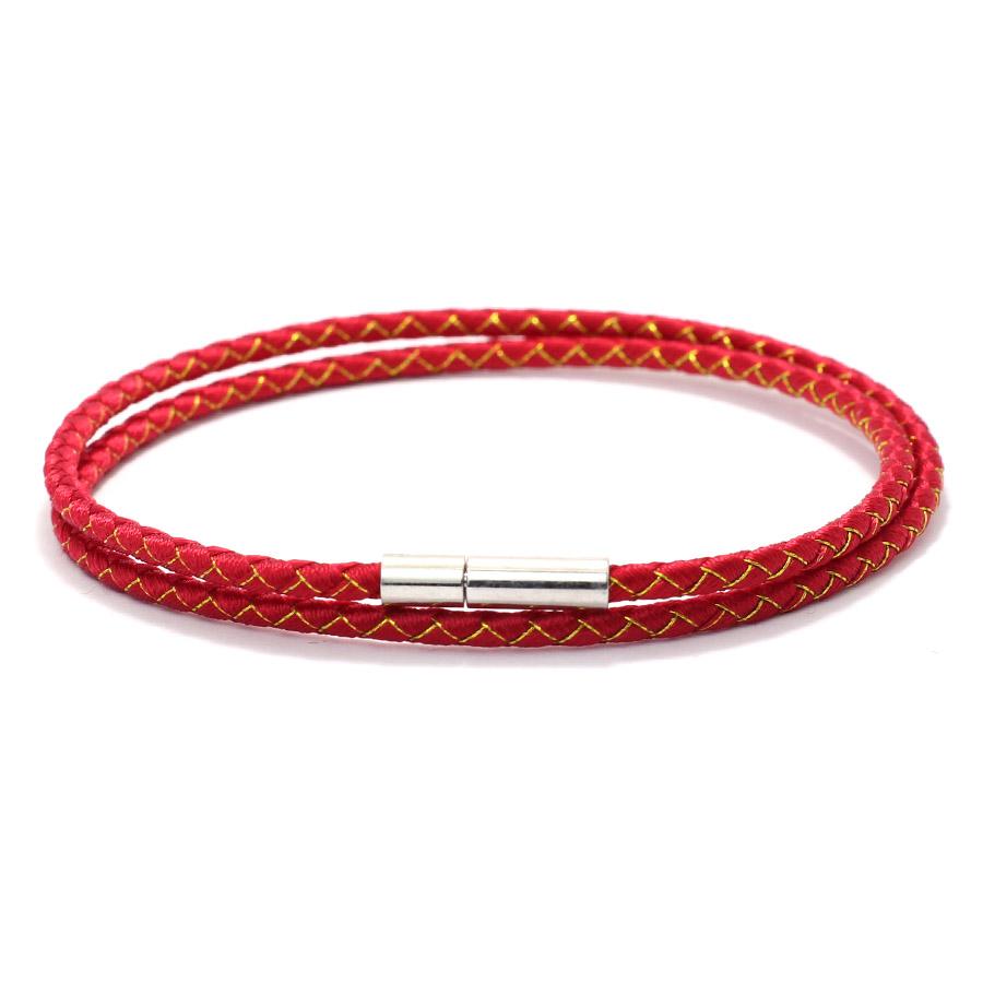 

Good Luck Red String Bracelet Women Double Layer 2mm Thin Rope Wrap Braslet Bangle Perfect Gift For Her Beach Casual Accessories 17.5cm(6.9inches) червоний