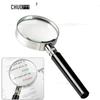 Chuda Metal Frame 100mm Glass Lens Handheld Magnifying Glass for Reading (Semi-Metal)