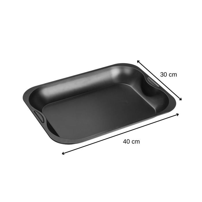 Plat à four - Zenker - Rectangulaire 40 x 30 cm - Acier - Antiadhérent - Classique