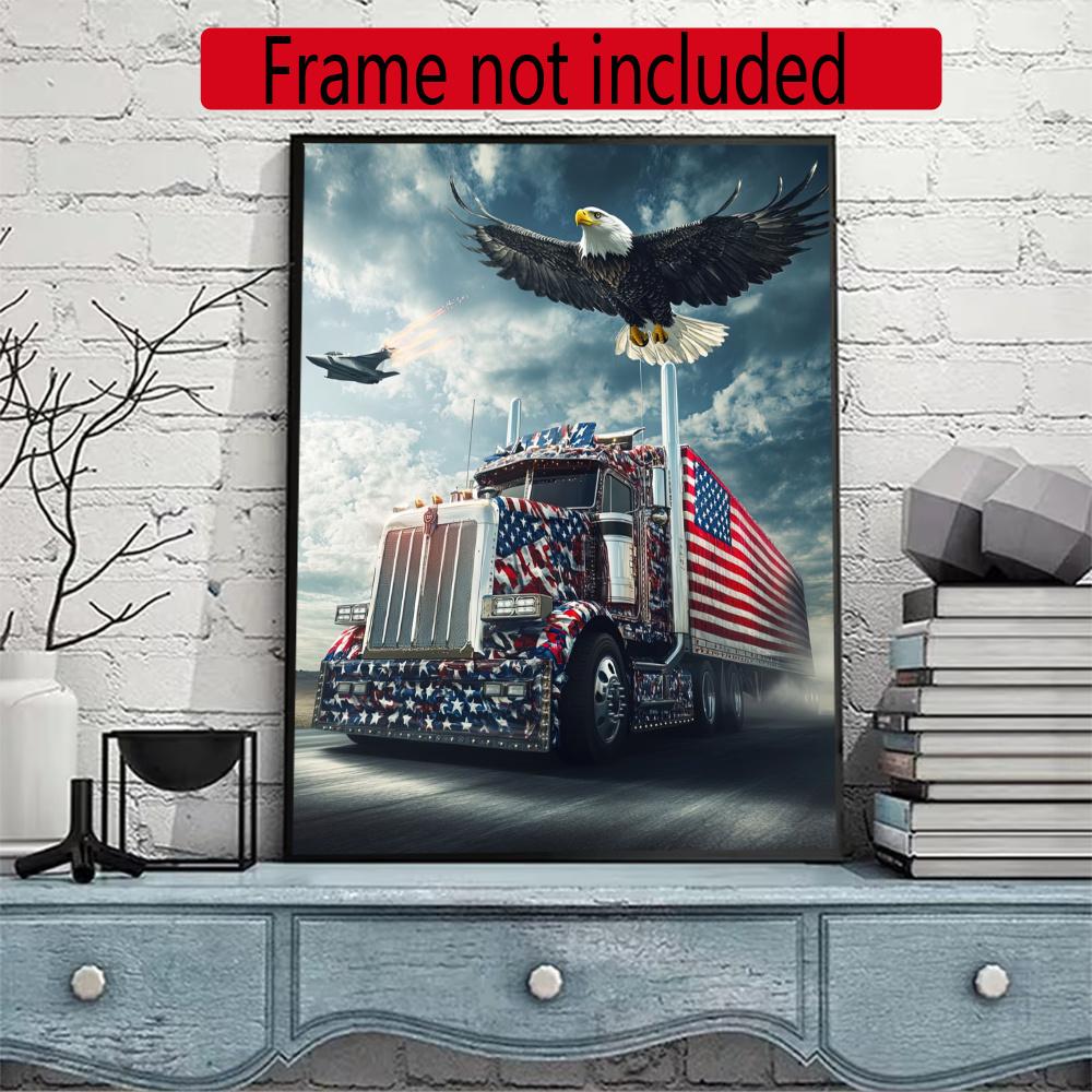 Kenworth 5D Diy Diamond Painting Round Diamond Mosaic Suitable For Beginners Diamond Painting Rhinestones Gift Frameless