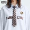 Teenie Weenie Women's College Style Sweatshirt with Detachable Tie