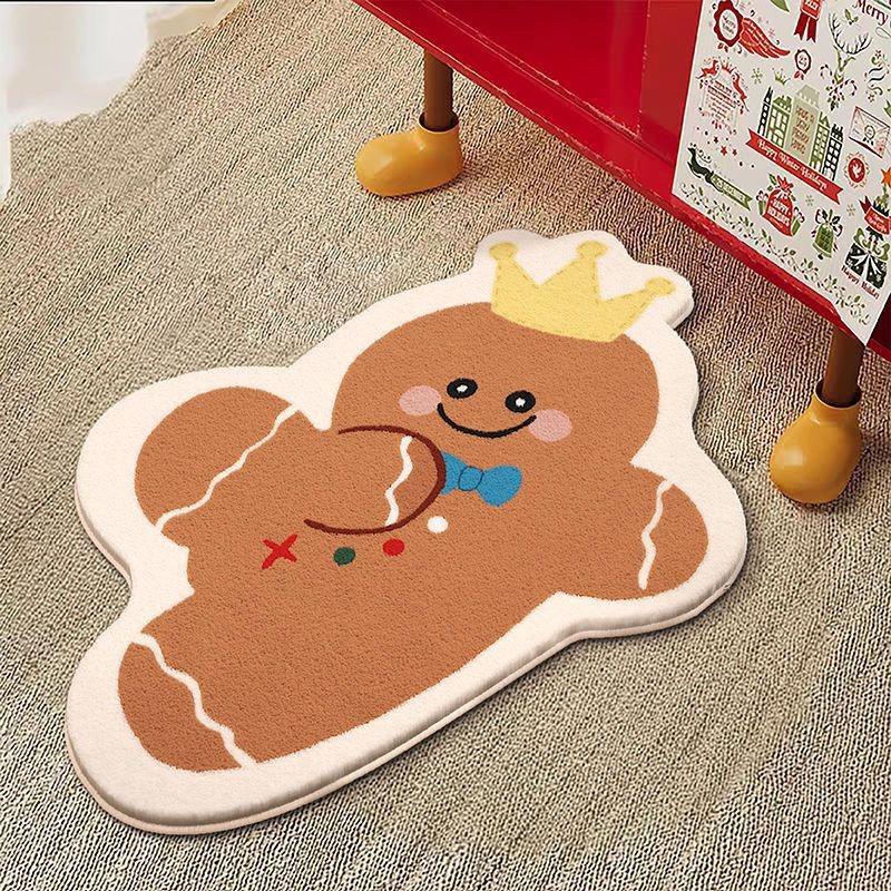 Christmas Floor Mat, Bathroom Water-absorbing Non-slip Floor Mat, Easy To Take Care of Floor Mat At the Entrance