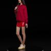adidas Originals Adicolor Loose Fit Long Sleeve Top Women Bright Red HI1956