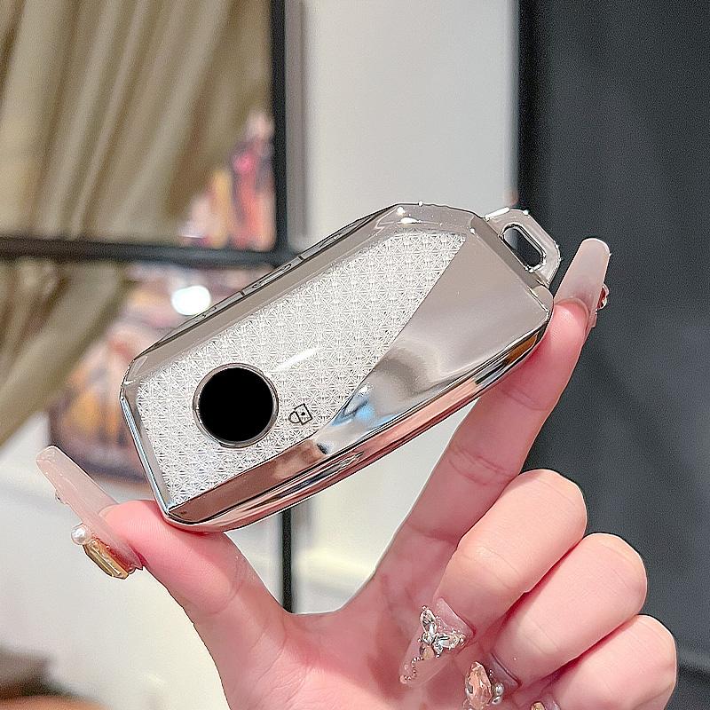 Crystal Style Tpu Car Key Cover Case Bag For Bmw 1 2 3 5 6 7 Series F20 F22 F30 F Chassis X3 X5 X7 G01 G02 G08 G30 G31 G32