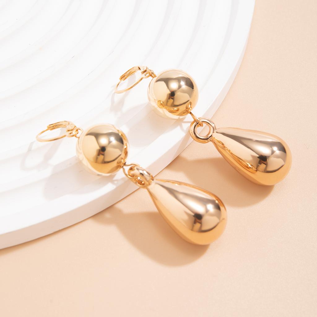 Elegant Ball with Droplet Pendant Earrings for Women Trendy Ladies Drop Earrings Hanging Accessories 2026 Fashion Jewelry Female