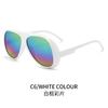 2026 Trendy Vintage Sunglasses Men's And Women's Luxury Brand Personalized Gradient Tea Blue Shades Oversized Pilot Sun Glasses