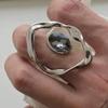 Openable Finger Rings Exaggerated Line Adjustable Opening Rings Eye Catching Finger Jewelry Suitable for Daily Wear