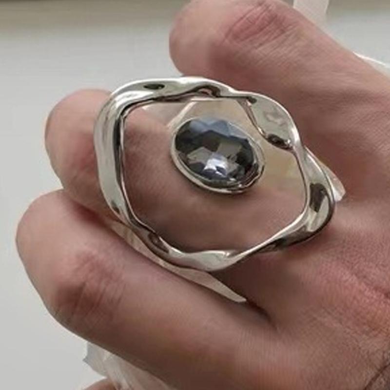 Openable Finger Rings Exaggerated Line Adjustable Opening Rings Eye Catching Finger Jewelry Suitable for Daily Wear