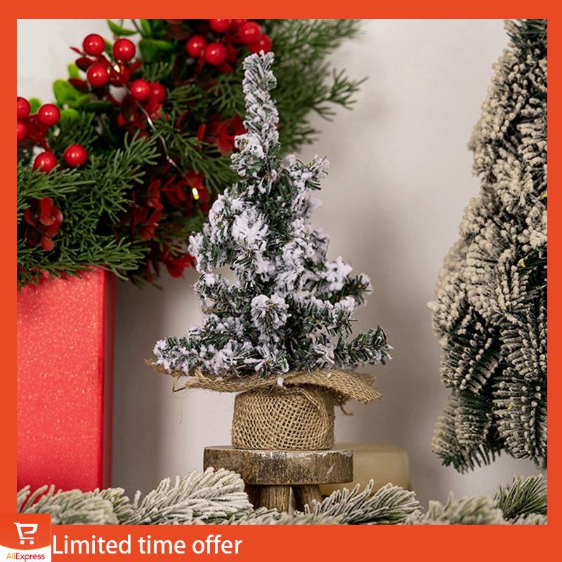 Fresh 6 Pack Artificial Mini Christmas Tree Christmas Plush Tree Tabletop Mini Christmas Tree Christmas Tree With Ornaments