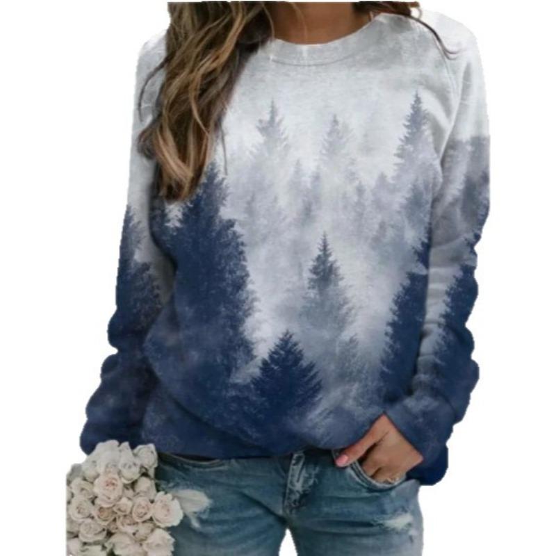 

Casual Loose Printed Top Fashion Versatile Short Sleeve Crew Neck T-Shirts Women’s 5XL