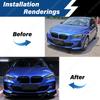 For BMW 1-Series F40 M-Sport 2019 2020 2021 2022 2023 Front Bumper Splitter Lip Guard Protector Car Exterior Accessories BodyKit